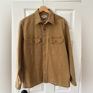 Wallace & Barnes shirt-jacket in stretch duck canvas